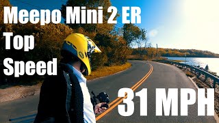 MEEPO MINI 2 EXTREME TOP SPEED 31 MPH TEST (acceleration, hill climb,braking)