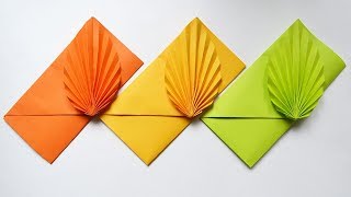 How to make a Colored Paper ENVELOPE | Easy Origami Tutorial DIY