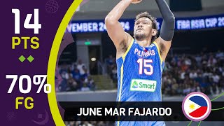 June Mar Fajardo (14 PTS) | Top Performer | PHI vs HKG | FIBA Asia Cup 2025 Qualifiers