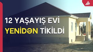 Gəncədə erməni terroru nəticəsində dağılan evlər təmir olunur