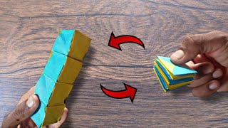 How To Make a paper MAGIC CUBES SPIRAL - Fun & Easy Origami !! PPO
