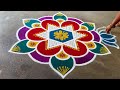 5×3 simple rangoli design 🙏❤️❤️❤️❤️