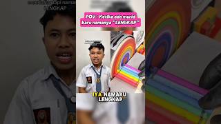 KETIKA ADA MURID BARU NAMANYA LENGKAP‼️ kalian pilih mana⁉️ #fyp #trending #viralshorts #shorts