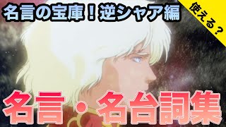 【名言の多さよ】日常会話で使える（かもしれない）ガンダム名台詞まとめ・逆シャア編