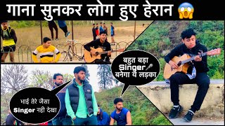 Randomly Singing In Public | Arijit Singh Songs | Musical Reaction Singing Prank in india | Jhopdi K