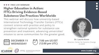 Higher Education in Action: ITTCs Driving Evidence-Based Substance Use Practices Worldwide