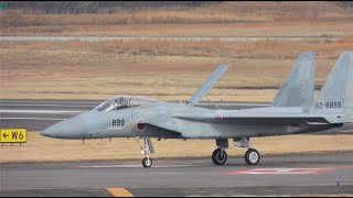 [4K]三菱F-15J Eagle 小牧三菱重工へ　アイラン入り