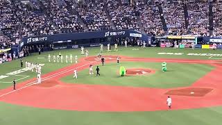 日本シリーズ　阪神オリックス　第2戦　選手入場　始球式　吉高由里子