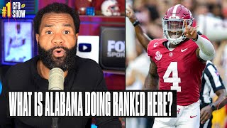 What is Alabama doing ranked this high in Week 7 AP Top 25 ranking? | REACTION