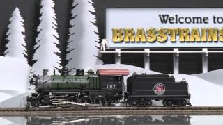 049571-HO Brass Model Train - W\u0026R Enterprises GN 2-8-0 F-5 #1107 - Glacier Park