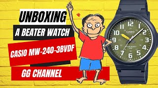 Unboxing a Beater Watch: The Casio MW-240-3BVDF #mw240