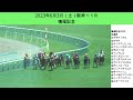 鳴尾記念2023現地レース映像！