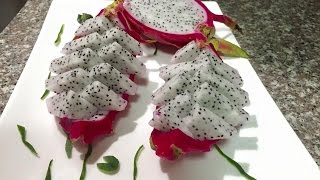 How to cut dragon fruit