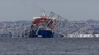 Baltimore bridge collapses into river after cargo ship crash; 2 people rescued from water