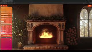 One click Fire Loop animation - FireLOOP Mansion Fireplace