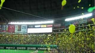 ホークス 7回応援歌\u0026ジェット風船(2012.08.16)