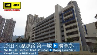 【HK 4K】沙田 小瀝源路 第一城▶️廣源邨 | Sha Tin - Siu Lek Yuen Road - City One ▶️ Kwong Yuen Estate | 2022.04.20
