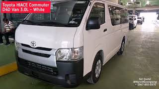 Toyota HIACE COMMUTER D4D Van 3.0L Diesel - White | Walk Around Review by Marvs Masongsong