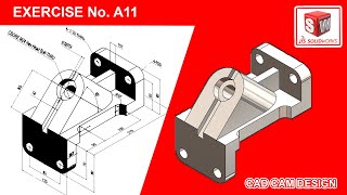 SolidWorks Tutorial for beginners Exercise A11