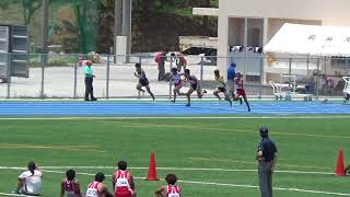 20180728　第32回名桜大学陸上競技記録大会　一般高校　男子　100ｍ　タイムレース決勝7組