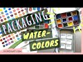 Packaging HANDMADE WATERCOLORS — let's hang out!