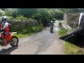 fording the whitelake at pilton in somerset