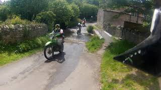 Fording the Whitelake at Pilton in Somerset