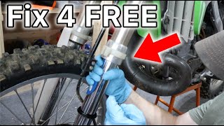 How To Fix Leaking Fork Seals... FOR FREE!