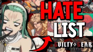 The Guilty Gear Strive HATE Tier List