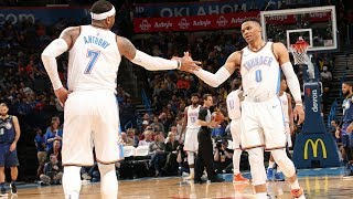 Russell Westbrook & Carmelo Anthony Tip-Off Ritual