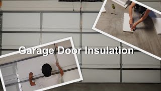 How to install garage door insulation kit?