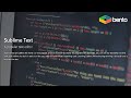 ☕Sublime Text (Bento Learn Code - Part 4)
