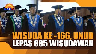 WISUDA KE  166, UNUD LEPAS 885 WISUDAWAN