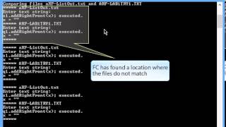Running Test Scripts - Part 3 File Comparing