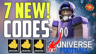 ⚠️NEW!! CODES⚠️NFL UNIVERSE FOOTBALL CODES - ROBLOX NFL UNIVERSE FOOTBALL CODES