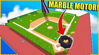 Making Marble Baseball Using A Custom Marble Motor! - Marble World Gameplay