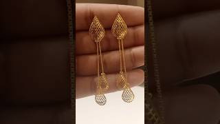 #latest bridal # gold earrings designs viral short video with weight and price// trending collection