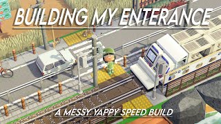 building my entrance 🚅💨🌾// animal crossing: new horizons