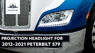 Projection Headlight with LED Position Headlight for 2012-2021 Peterbilt 579 | United Pacific