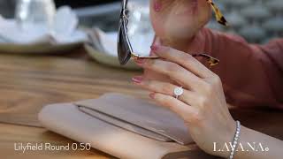 'Lilyfield Round 0.50ct' Lab-Grown Diamond Ring Lifestyle | LAVANA Diamonds