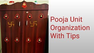 Pooja unit organization | Organizing pooja unit in tamil | Pooja cabinet organization with tips