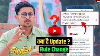 Annual reminder about YouTube's Terms of Service, Community Guidelines and Privacy | Youtube Update