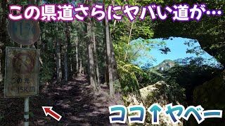 【険道＆乳岩】激狭県道の途中怪しい謎の道を発見するが…/【後編】岩路を抜けると見たことがない絶景が！