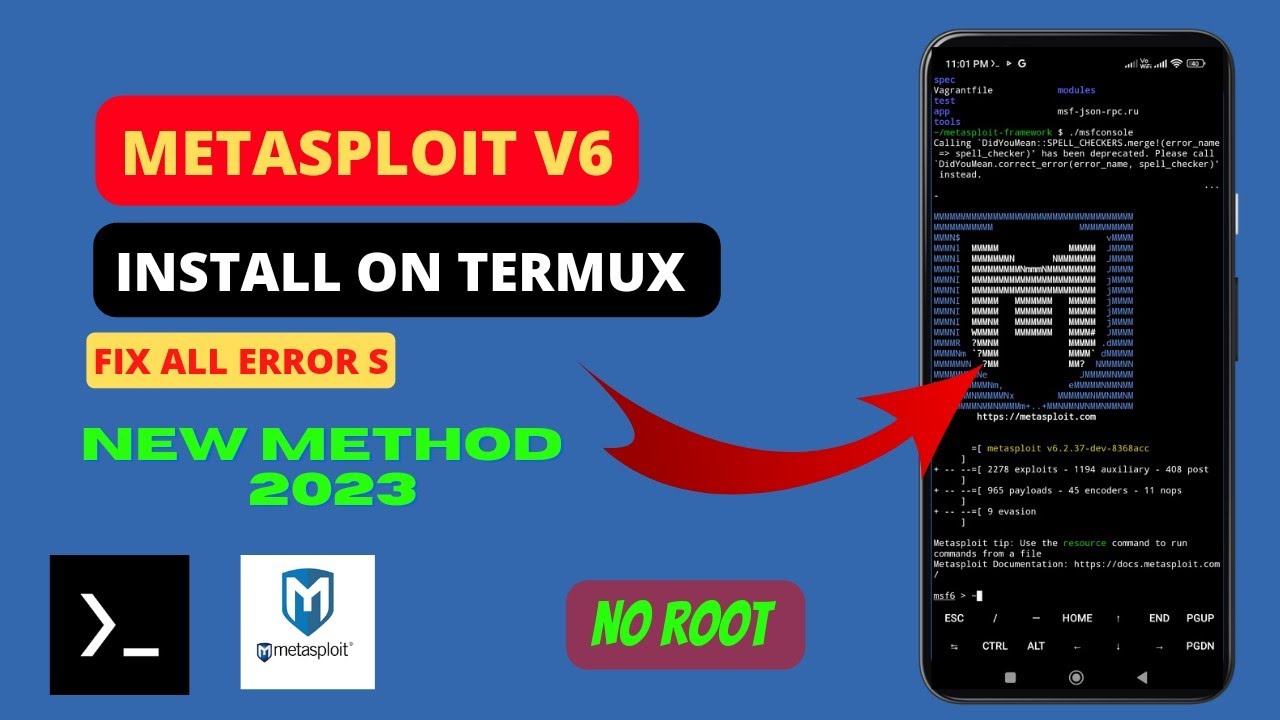 How To Install Metasploit In Termux Without Phone Root - YouTube