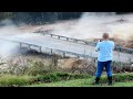 Powerful Helene floods destroys bridge in Tennessee