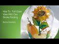 FolkArt One Stroke Relax and Paint With Donna - Fall Glass Vase | Donna Dewberry 2021