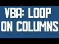 VBA Loop on array's columns