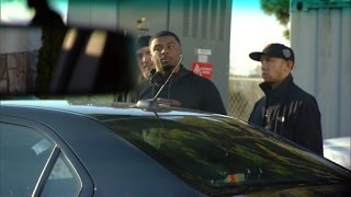 See Moment When Broncos Player Was Cuffed For Prostitution Sting Questioning