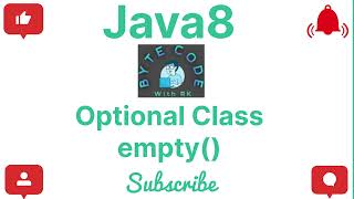 empty() | Optional Class | Java8 | Core Java | Java Programming | #java #java8 #optionalclass