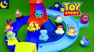 Toy Story Zing Ems Toys Rocket Rumble Playset Weebles Spaceship Buzz Lightyear Woody Lotso Kid Toys